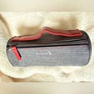 American Airlines Flagship Business Class Amenity Kit Bag Gray Red Sealed